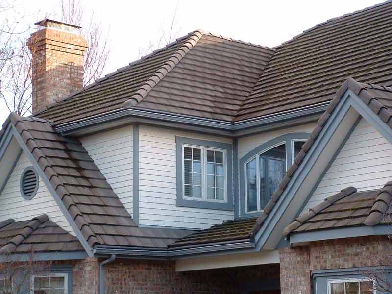 brown roof — gutter helmet idaho in Boise, ID